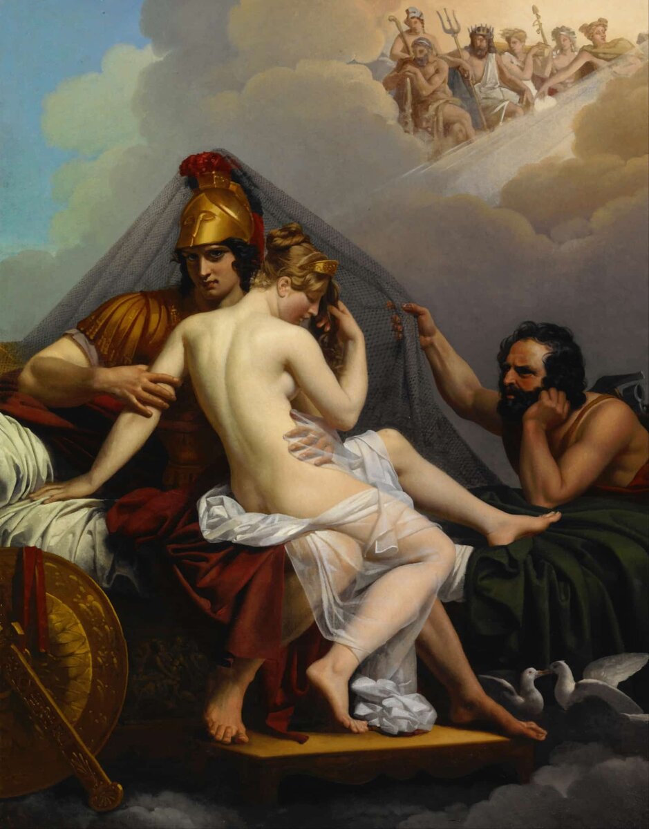 Alexandre Charles Guillemot. Mars et Vénus surpris par Vulcain