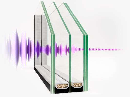 Стеклопакет с триплекс-стеклами