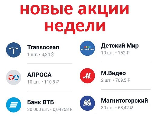 Портфель пополнился акциями