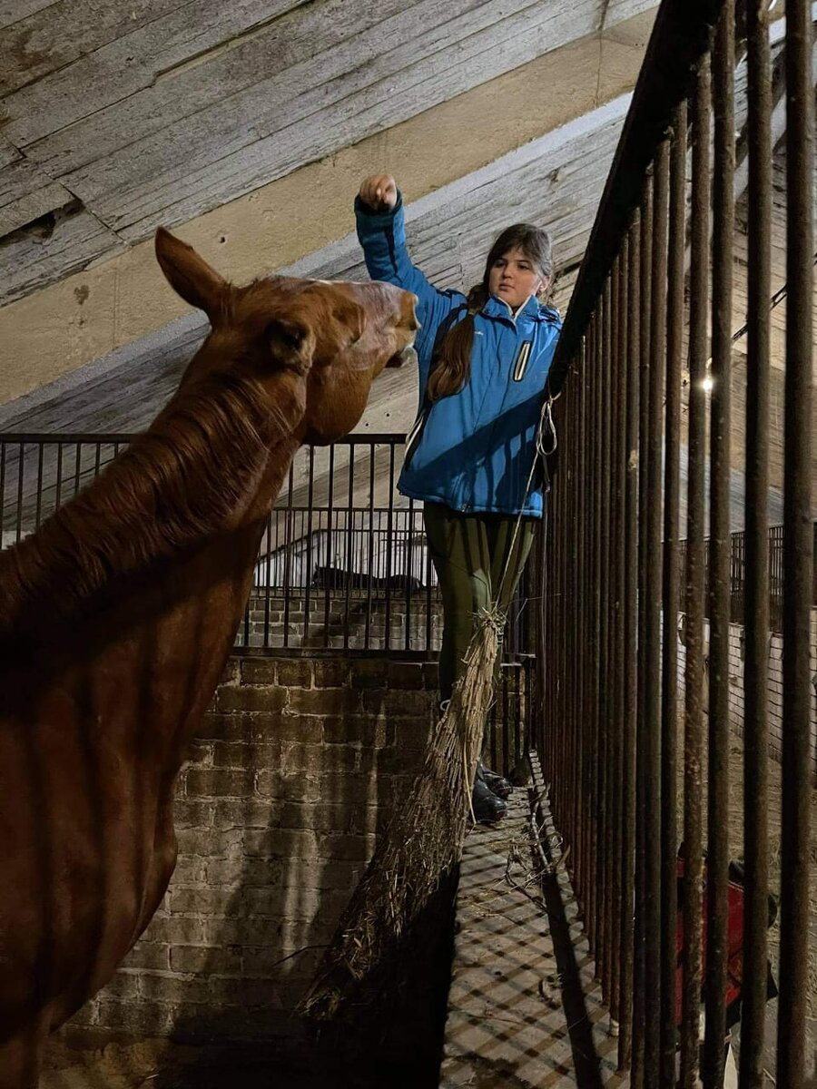 Настя Савчина и её Орфей. Фотографии конного двора «Вязки»