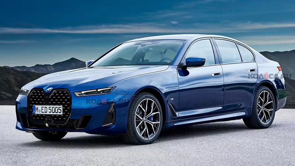 независимый рендер BMW 5-series восьмого поколения