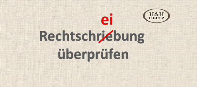 Rechtschreibung überprüfen
