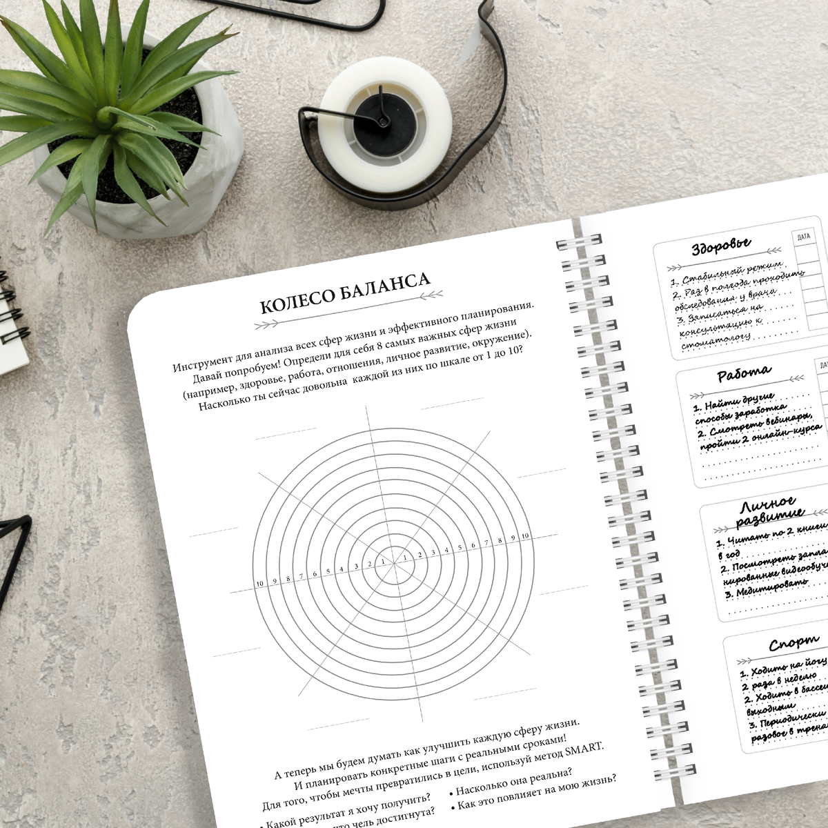 Колесо баланса: анализ важных сфер жизни