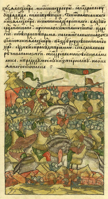 Ледо́вое побо́ище (нем. Schlacht auf dem Eise, лат. Prœlium glaciale — «Ледовая битва»), также битва на Чудском озере (нем. Schlacht auf dem Peipussee) — битва, произошедшая на льду Чудского озера в субботу 5 апреля по юлианскому календарю (12 апреля по пролептическому григорианскому календарю) 1242 года с участием новгородцев и владимирцев под предводительством Александра Невского, с одной стороны, и войсками Ливонского ордена — с другой.