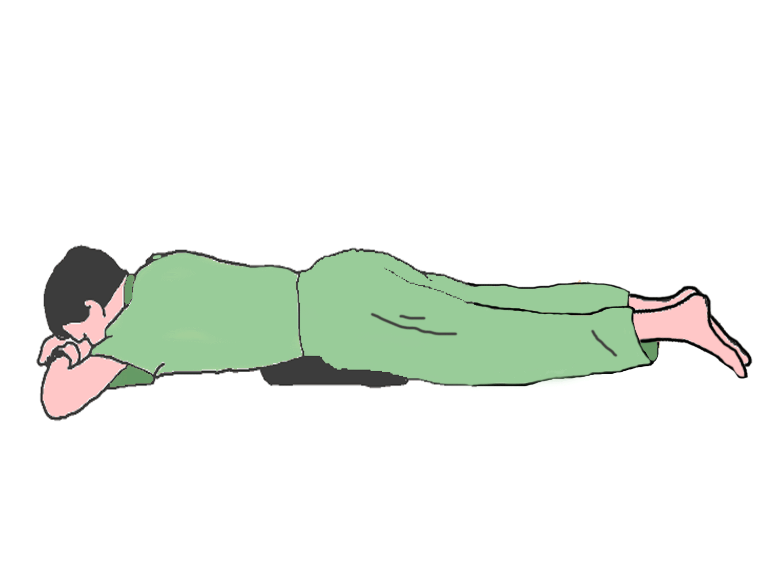 Лежа 2. Prone позиция.