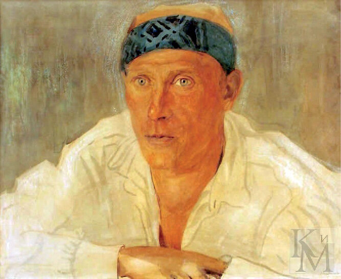 А. П. Остроумова-Лебедева. Портрет Булгакова. Коктебель, 1925 г.