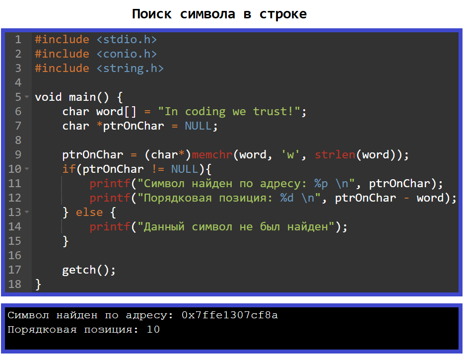 Введение в работу со строками на языке программирования C (Си) | Репетитор  IT mentor | Дзен