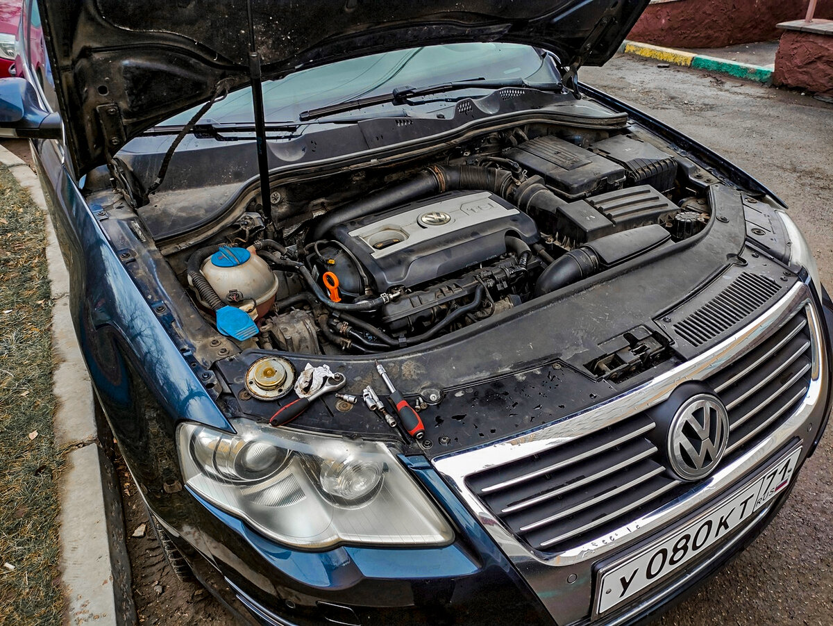 "Новый" двигатель уже установлен на машину