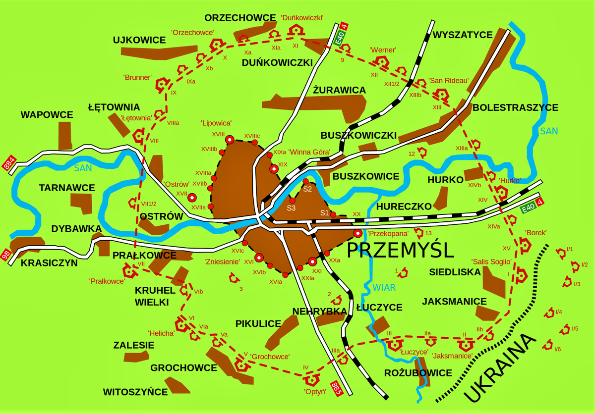 Перемышль карта польша