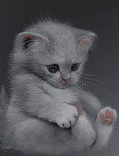 Пастель, картон ..Источник изображения: https://vk.com/id5973829