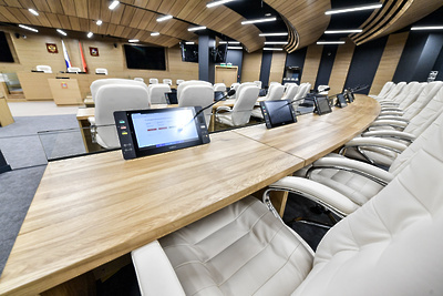    Новый зал для заседаний Московской областной думы © Пресс-центр Московской областной Думы