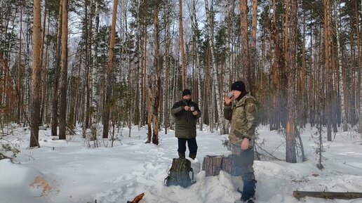 Костер в лесу - Душевный отдых с отцом