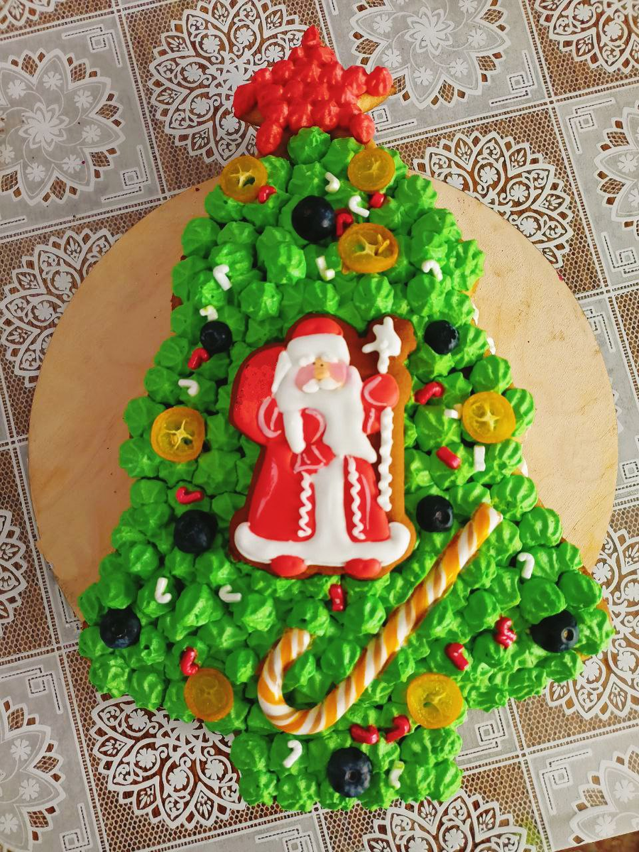 Торт "Новогодняя ёлка"