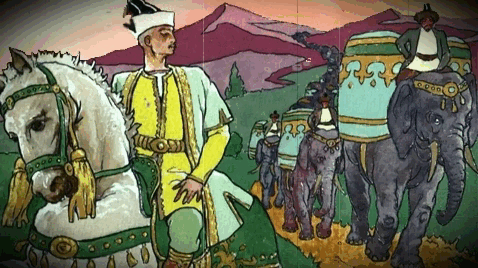 ✔ВОЛШЕБНЫЙ КОЛОДЕЦ * Киргизская сказка Жил когда-то на свете могущественный хан, покоритель северных гор и южных, властелин зелёных пастбищ и снежных вершин.-16