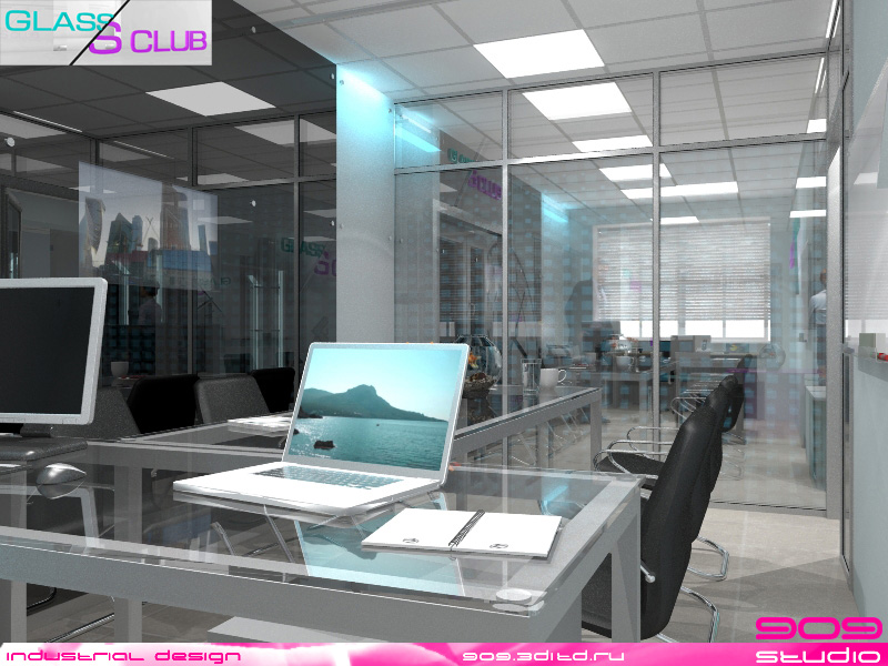 Экран для ТВ от GlassClub. Дизайнер - Павел Сапов.