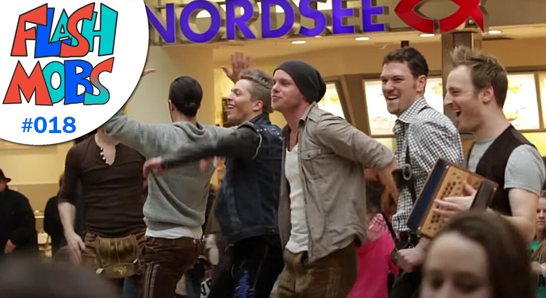 "Rock mi" Flashmob in den Riem Arcaden in München - voXXclub