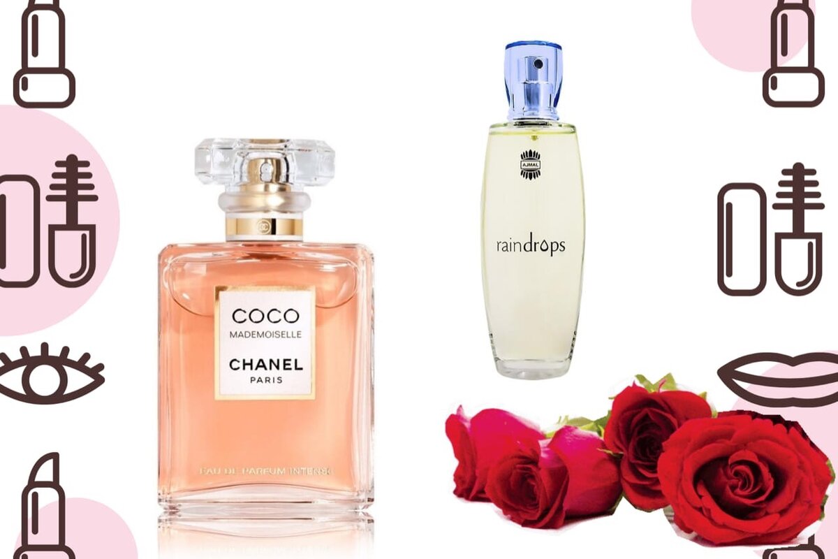 Cоcо Mademoiselle от Chanel - 5 800 руб. / Rаindrops от Ajmаl  - 1 750 руб.