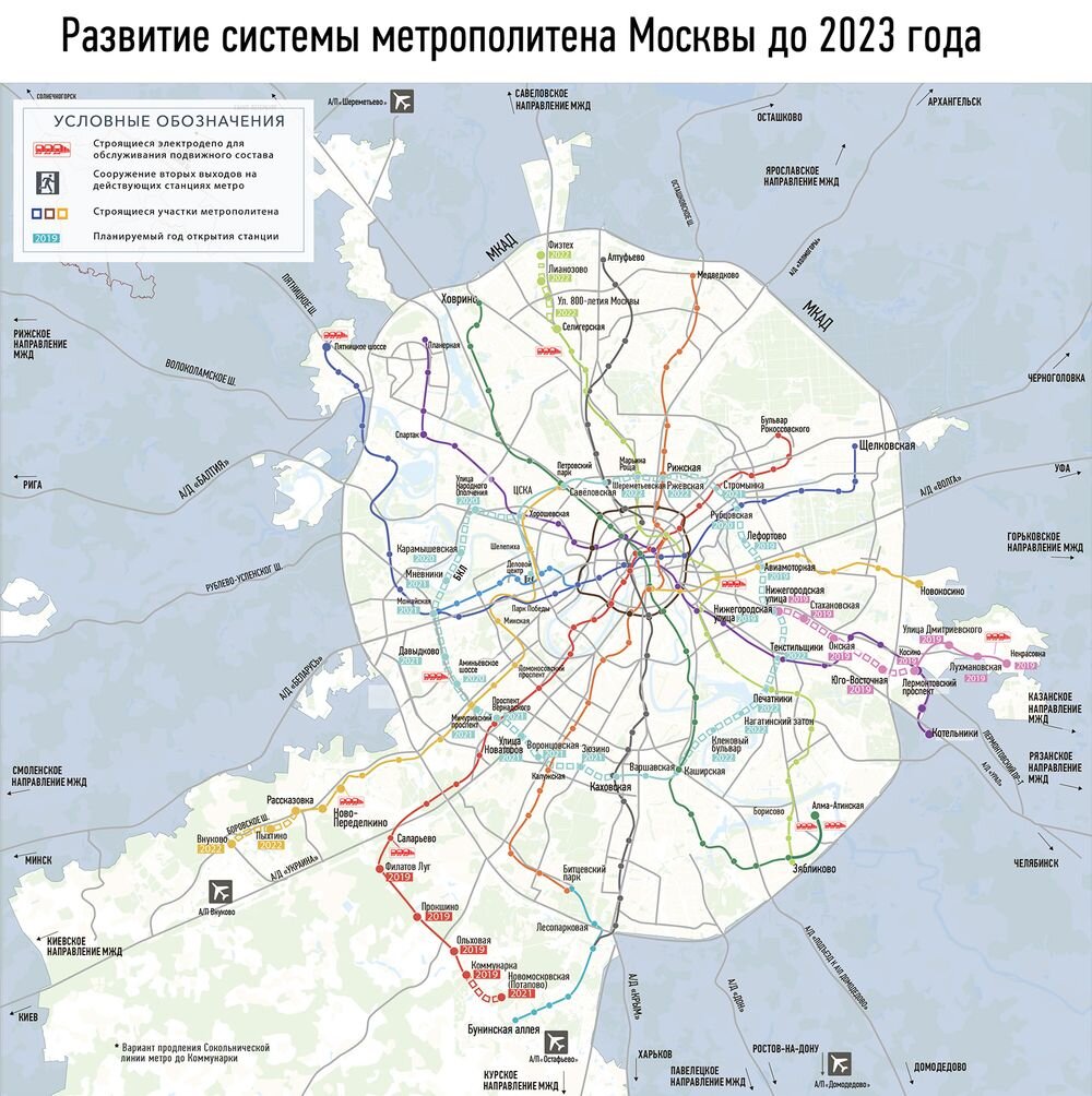 Мосметро планы строительства до 2025