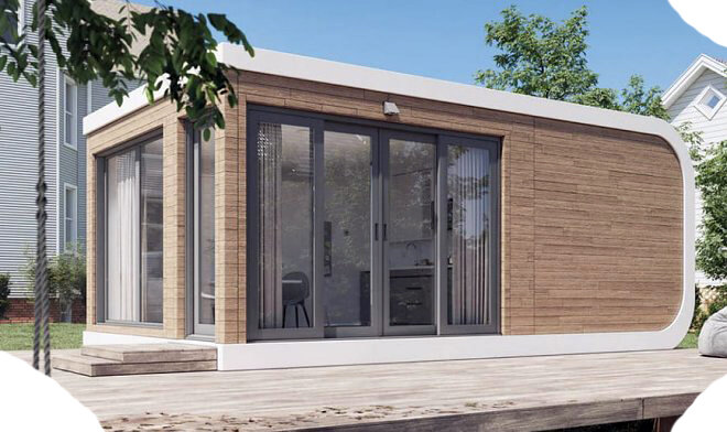 А ничего так, симпатичный домишко. На балок, правда, похож. Такие на Севере в качестве временного жилья использовали, круглые только в сечении.