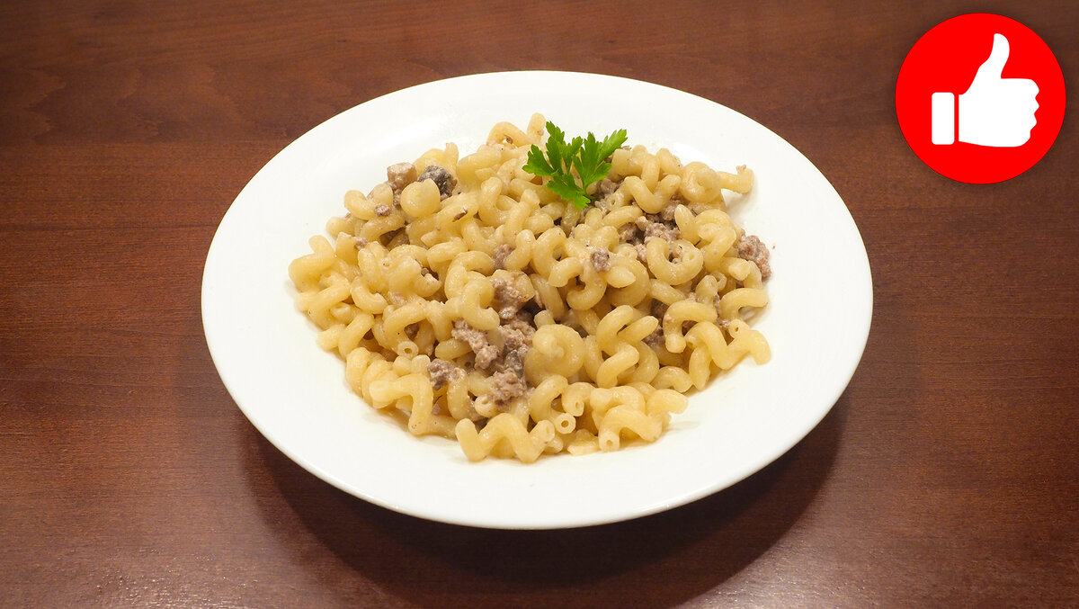 Макароны с фаршем в мультиварке