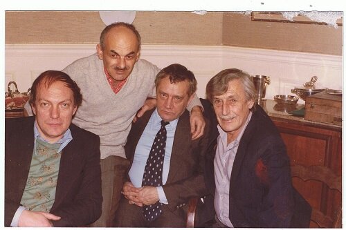 Анатолий Гладилин, Булат Окуджава, Владимир Максимов, Виктор Некрасов, Париж, декабрь 1978. Автор фото Kondirev777 