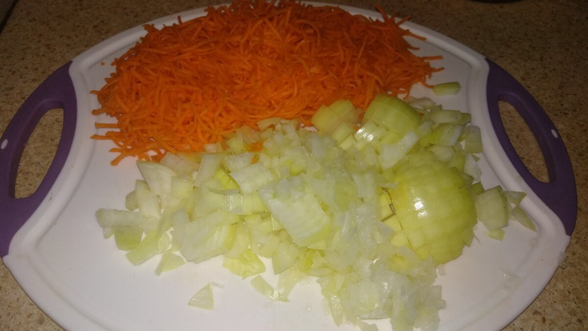 лук и морковь