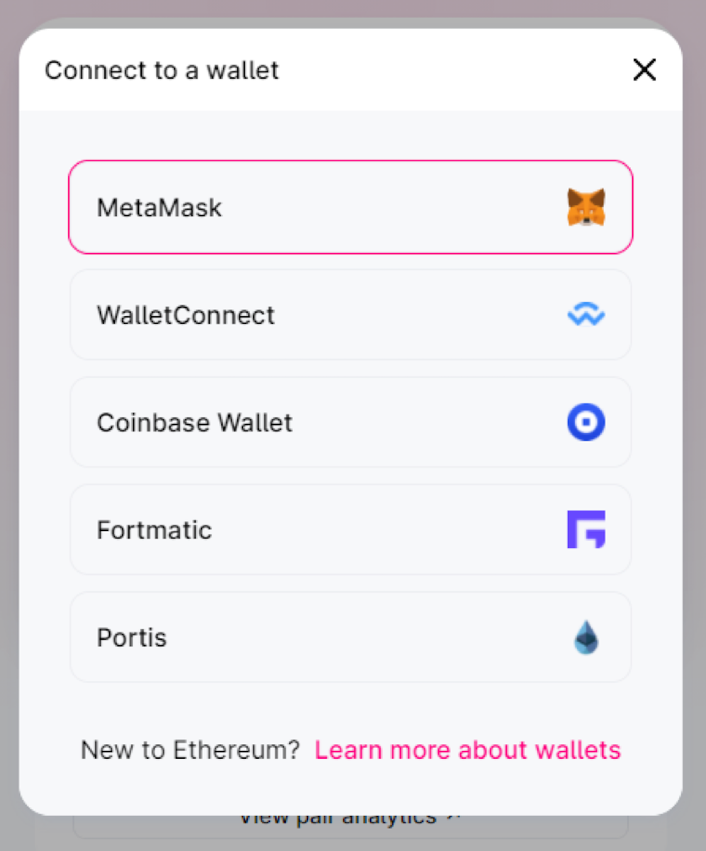 Wallet connect