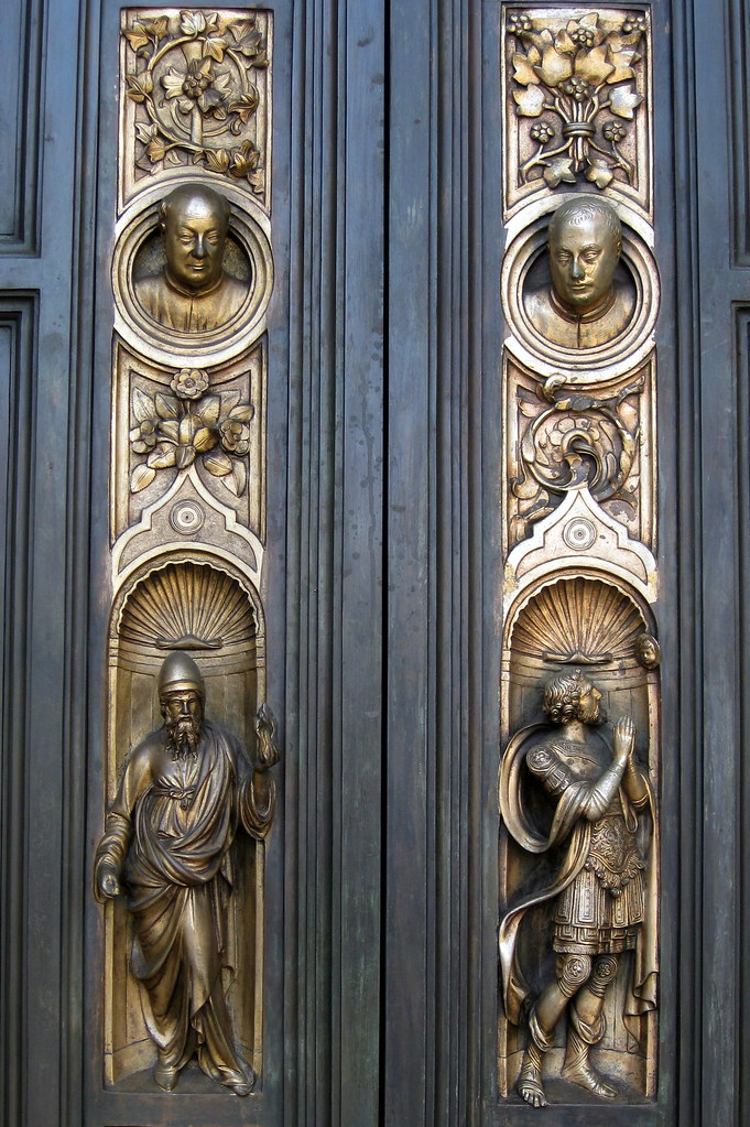 Сан-Франциско - Ноб Хилл: Собор Грейс - Двери Гиберти,