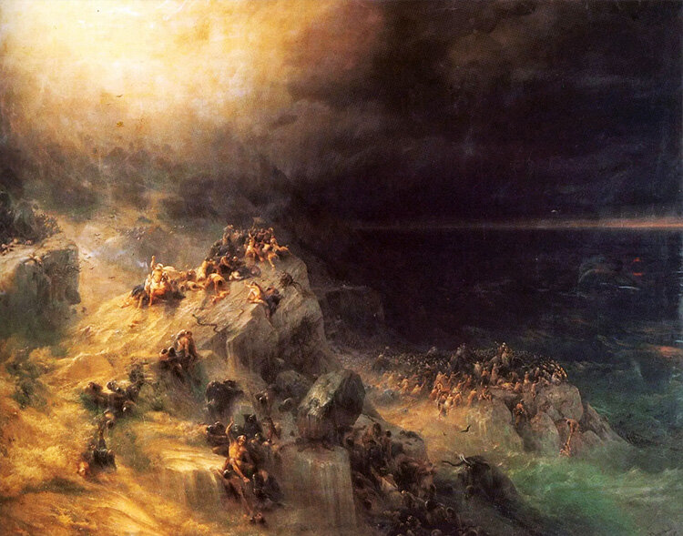 Картина Ивана Константиновича Айвазовского "Всемирный потоп"