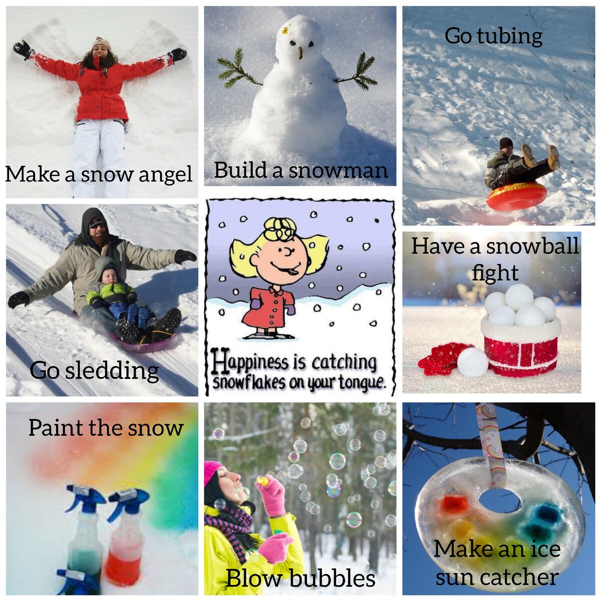 Fun Things to Do Outside in the Snow