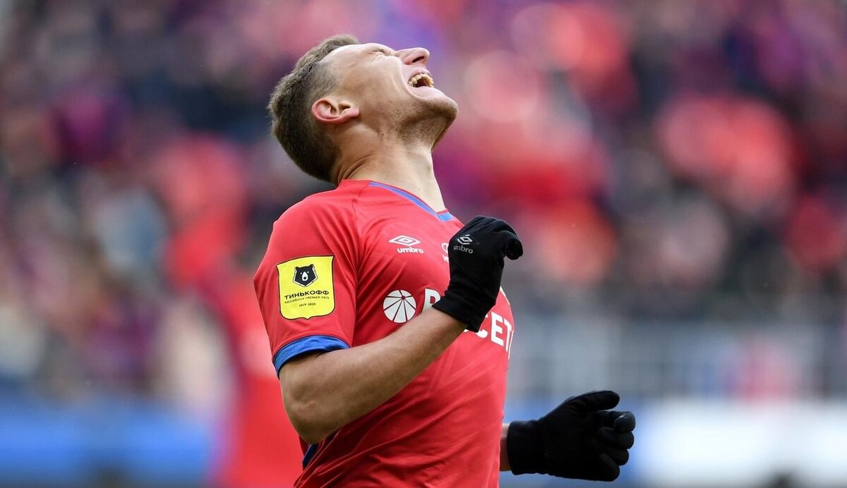 Нападающий ЦСКА Федор Чалов. Фото - РИА Новости.