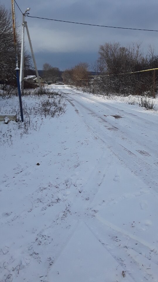 Зима-зима кругом зима. Дорога в центр.