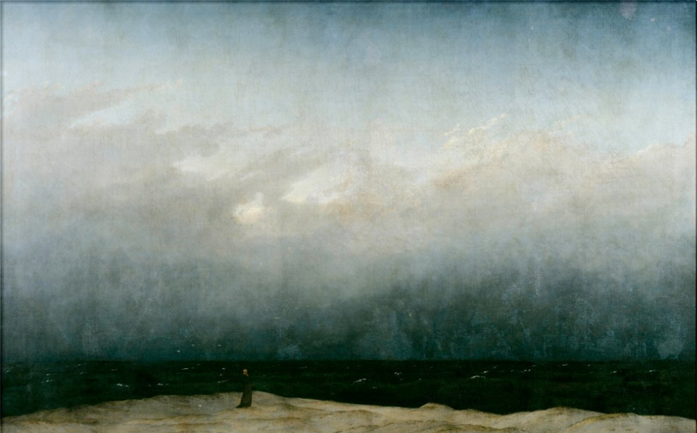 Каспар Давид Фридрих "Монах на берегу моря", 1808-1810. Старая национальная галерея, Берлин.