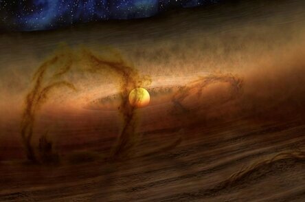 Газопылевой диск, похожий на тот, благодаря которому сформировалась наша планета