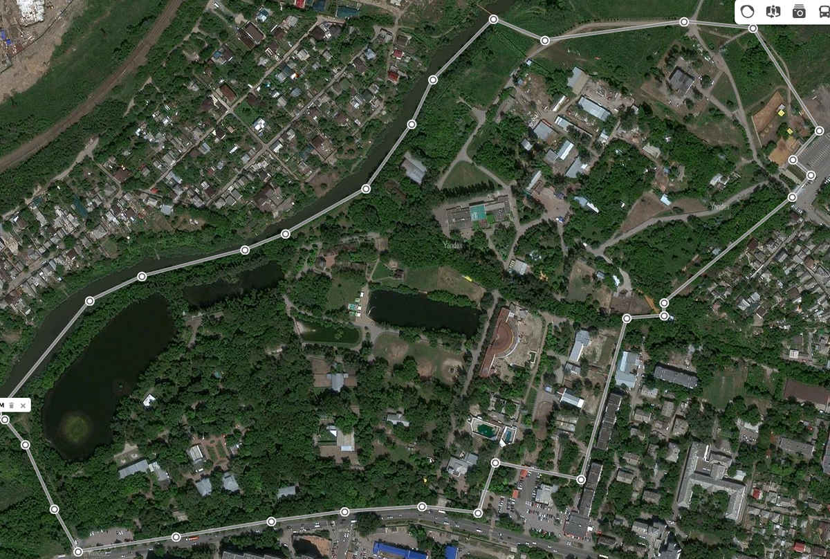 ВИД НА РОСТОВСКИЙ ЗООПАРК ИЗ КОСМОСА