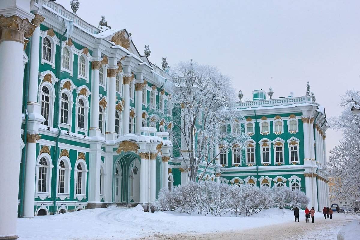 Зимний дворец (Эрмитаж) зимой