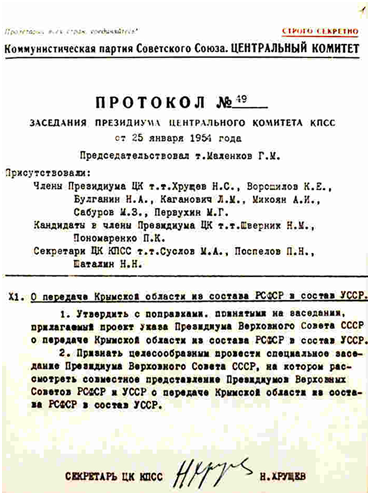 Протокол заседания Президиума ЦК КПСС 25 января 1954 г. secrethistory.su