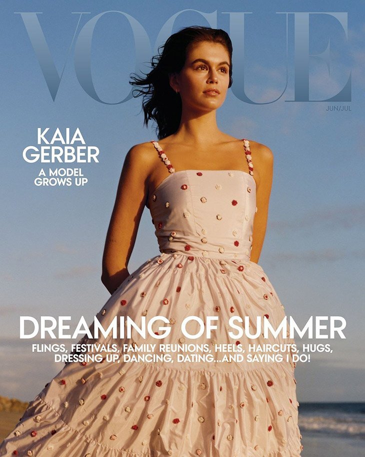 Vogue. Кайя Гарбер воплощение лета