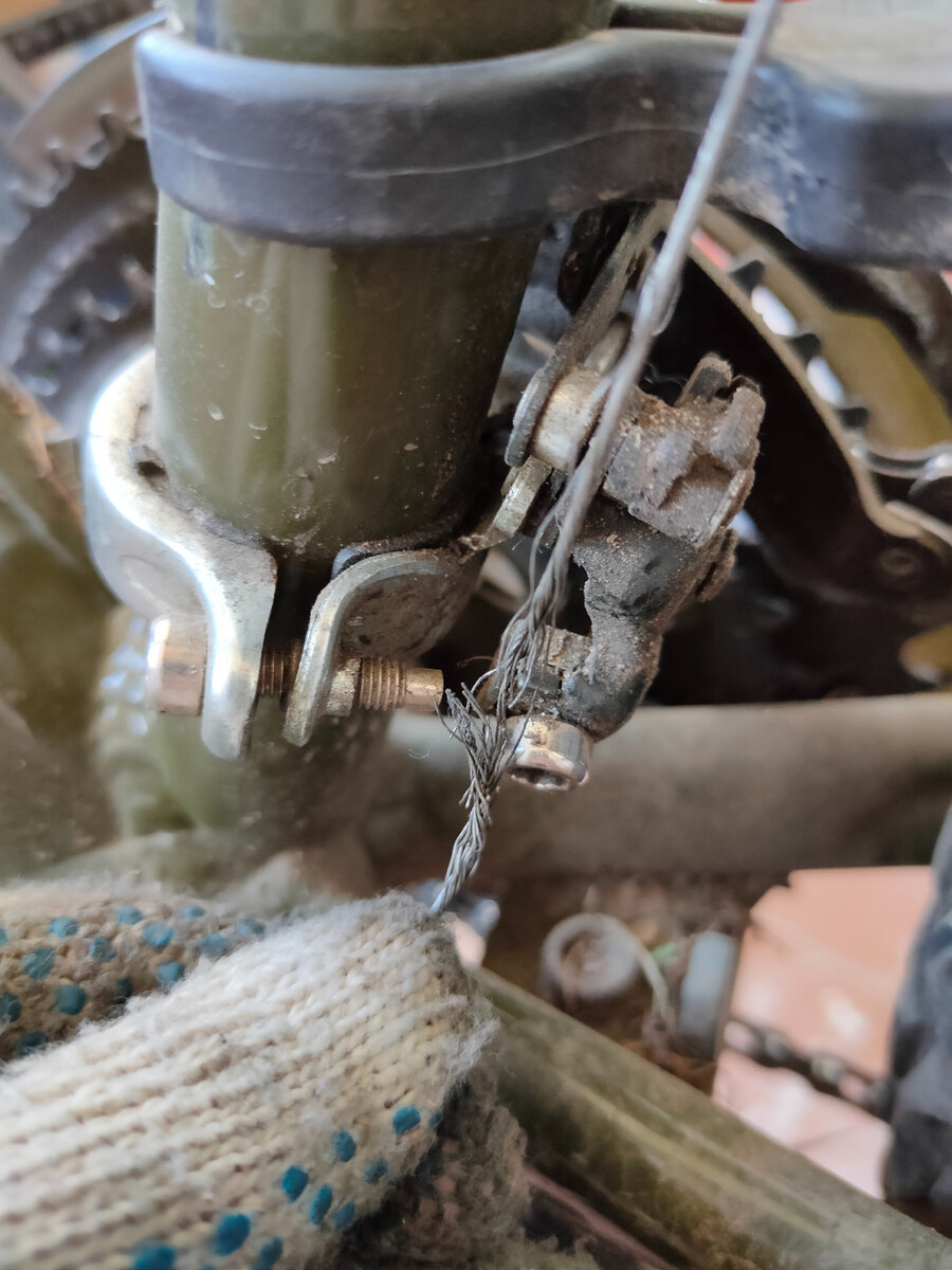 Изымаем трос