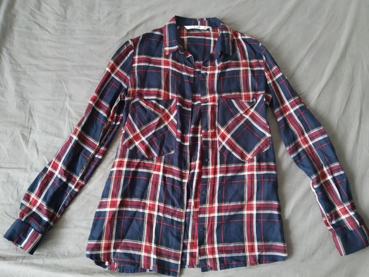 Рубашка ZARA, вискоза, 200 руб