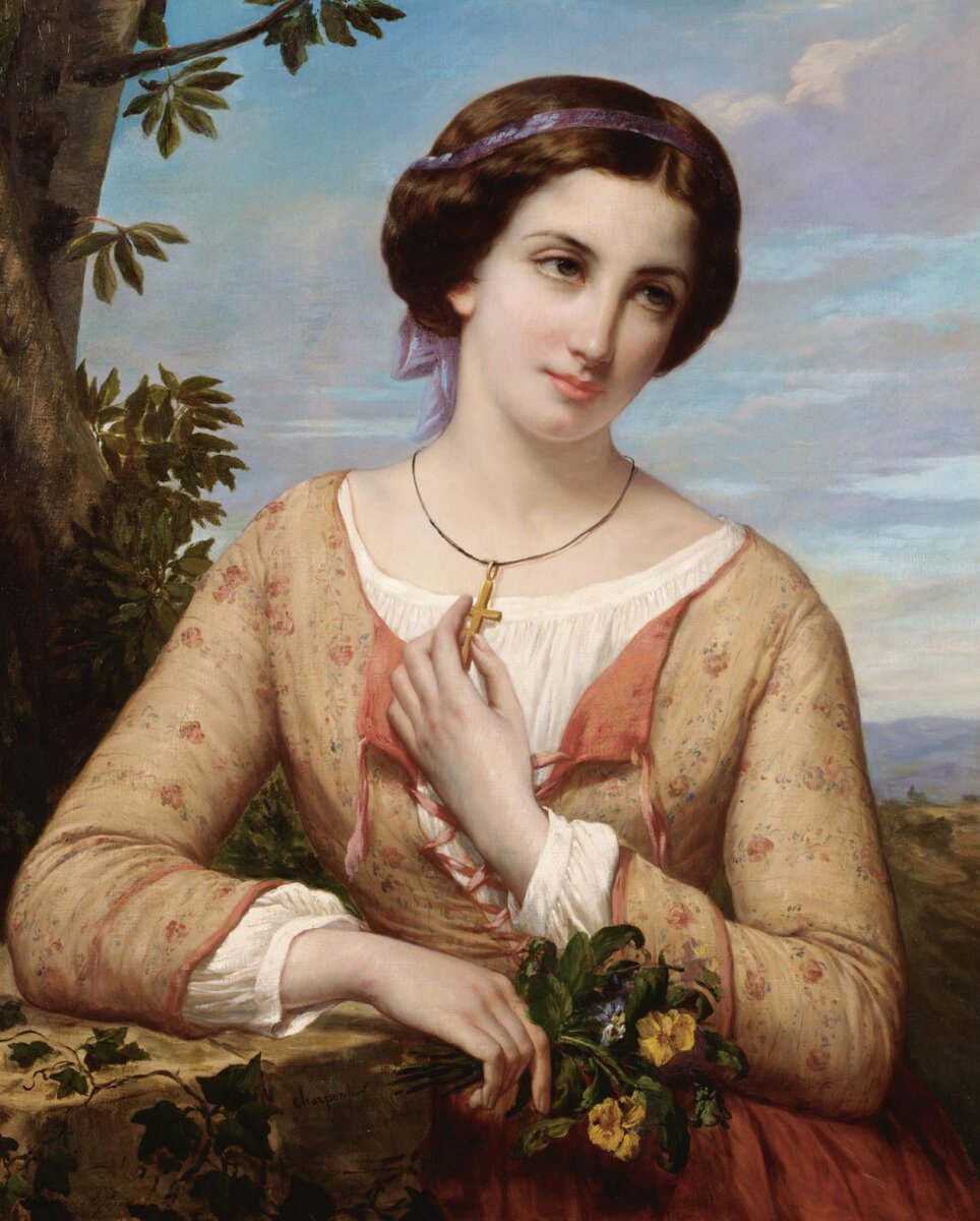 Огюст Шарпантье - Портрет женщины (1813-1880)