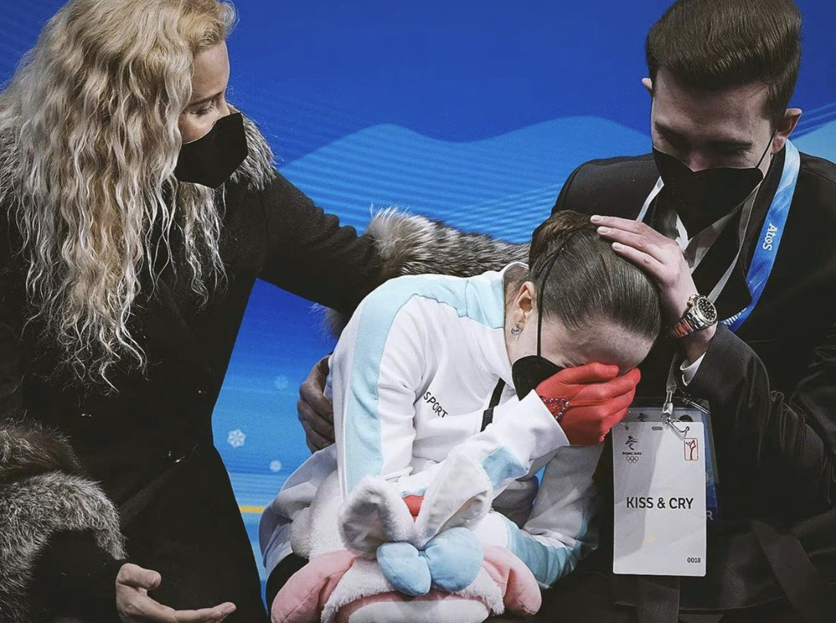 Камила Валиева после произвольной программы