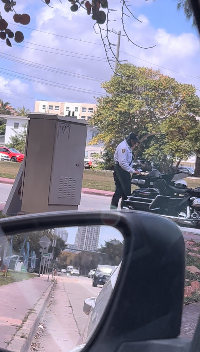 Главное правило!!!Сидеть и не выходить из машины, просто ждать пока полицейский сам подойдёт 