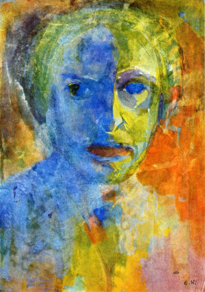 Эмиль Нольде. "Автопортрет", 1912г.