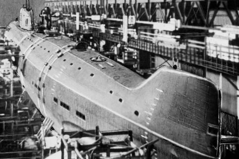 Строительство подлодки 1957 г. Фото пресс-службы "ПО "Севмаш"
