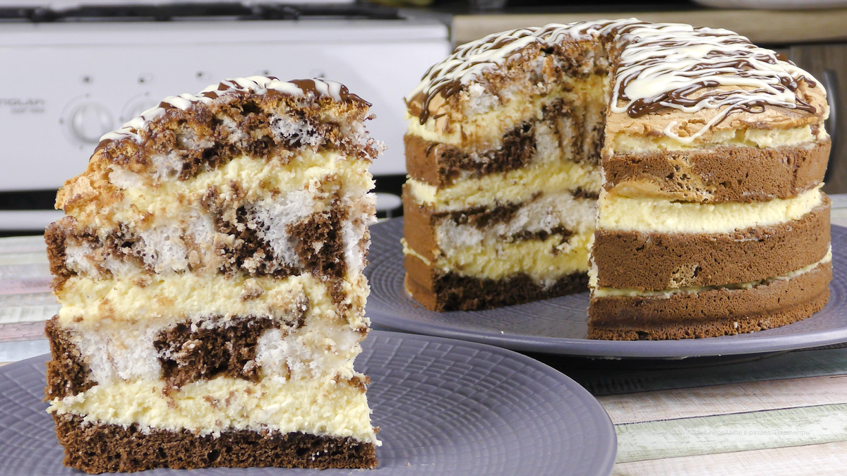 Шоколадно-творожный мраморный пирог рецепт с фото, как приготовить на витамин-п-байкальский.рф