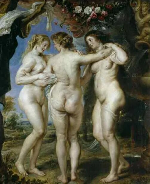 "Три грации" П.П.Рубенс, 1635 г./из коллекции Яндекс. Картинки/