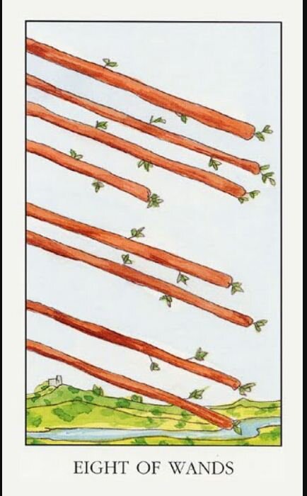 Восьмерка жезлов таро. Мир и 8 жезлов. 8ка жезлов. 8 жезлов райдер уэйт. Лосенко таро.