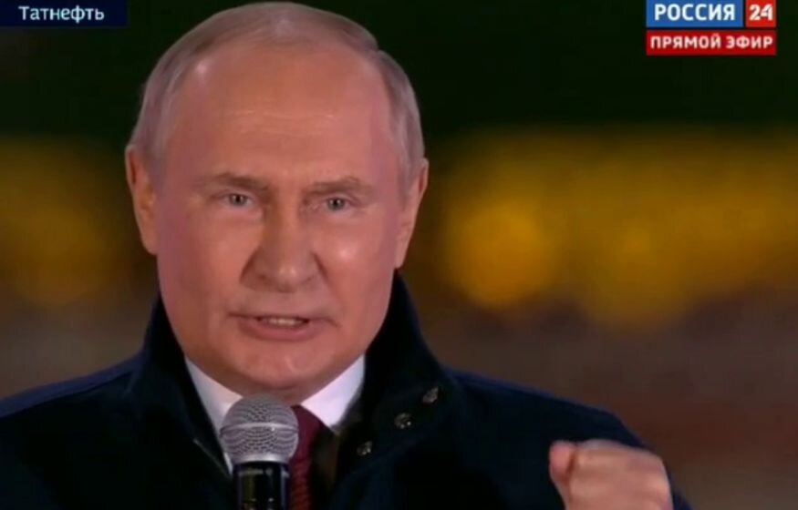    «За нами правда, а правда в силе»: Путин после присоединения земель Украины пообещал победу