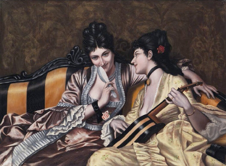 Женщины на диване, 1887